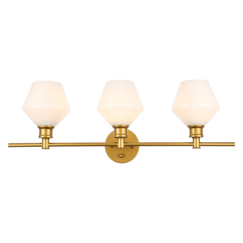 Elegant Wall Sconce - Brass/Matte Glass (LD2317BR)