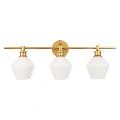 Elegant Wall Sconce - Brass/Matte Glass (LD2317BR)
