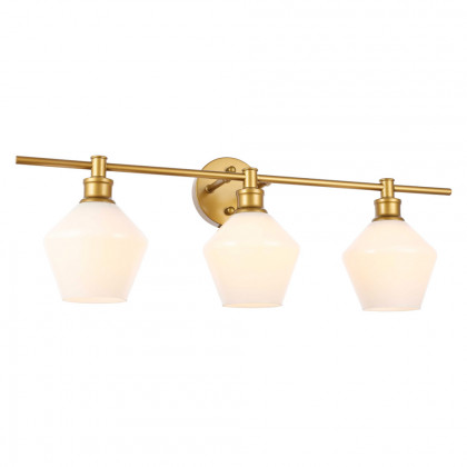Elegant Wall Sconce - Brass/Matte Glass (LD2317BR)