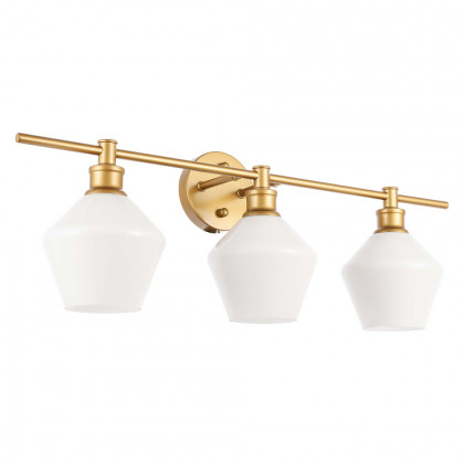 Elegant Wall Sconce - Brass/Matte Glass (LD2317BR)