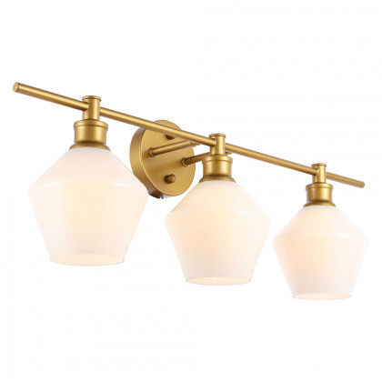 Elegant Wall Sconce - Brass/Matte Glass (LD2317BR)
