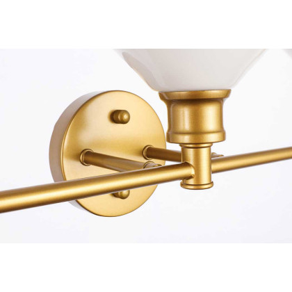 Elegant Wall Sconce - Brass/Matte Glass (LD2317BR)