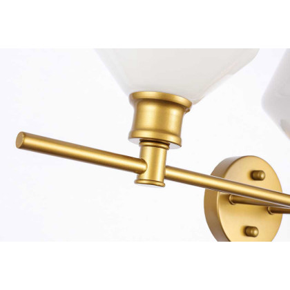 Elegant Wall Sconce - Brass/Matte Glass (LD2317BR)