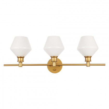 Elegant Wall Sconce - Brass/Matte Glass (LD2317BR)