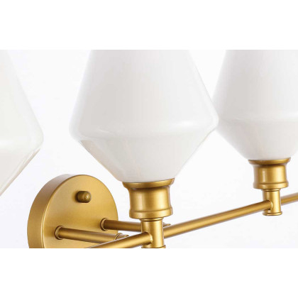 Elegant Wall Sconce - Brass/Matte Glass (LD2317BR)