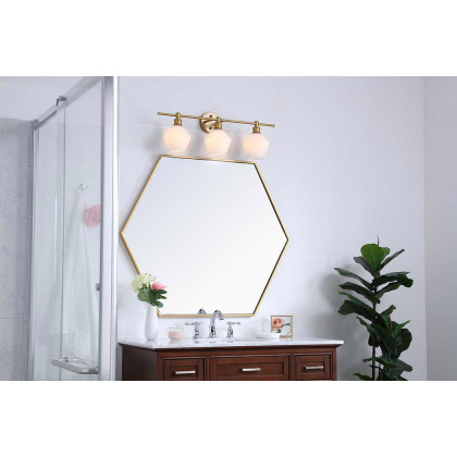 Elegant Wall Sconce - Brass/Matte Glass (LD2317BR)