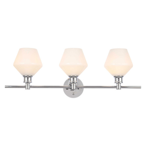 Elegant Wall Sconce - Chrome/Matte Glass (LD2317C)