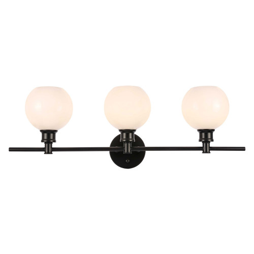 Elegant Wall Sconce - Black/Matte Glass (LD2319BK)