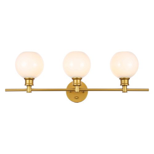 Elegant Wall Sconce - Brass/Matte Glass (LD2319BR)