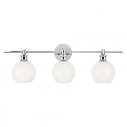 Elegant Wall Sconce - Chrome/Matte Glass (LD2319C)
