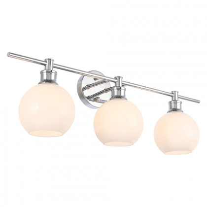 Elegant Wall Sconce - Chrome/Matte Glass (LD2319C)