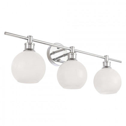 Elegant Wall Sconce - Chrome/Matte Glass (LD2319C)