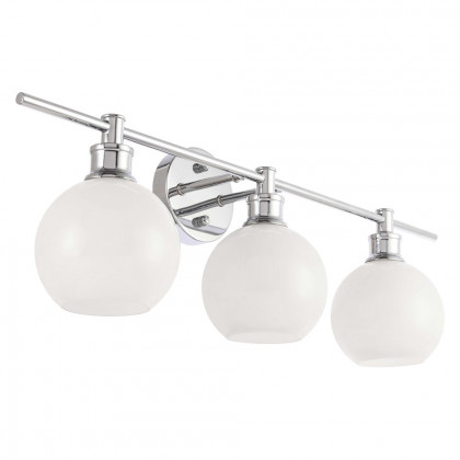 Elegant Wall Sconce - Chrome/Matte Glass (LD2319C)