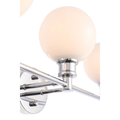 Elegant Wall Sconce - Chrome/Matte Glass (LD2319C)