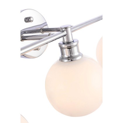 Elegant Wall Sconce - Chrome/Matte Glass (LD2319C)