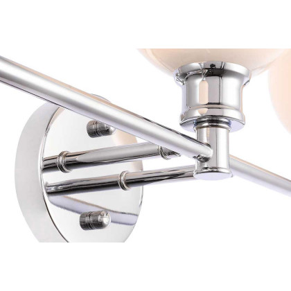 Elegant Wall Sconce - Chrome/Matte Glass (LD2319C)
