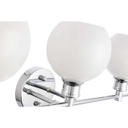 Elegant Wall Sconce - Chrome/Matte Glass (LD2319C)