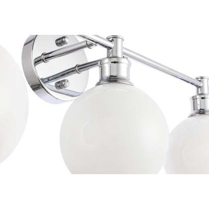 Elegant Wall Sconce - Chrome/Matte Glass (LD2319C)