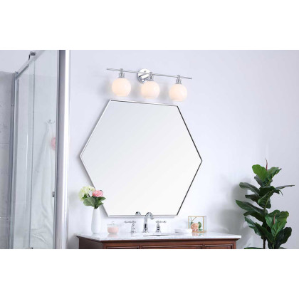 Elegant Wall Sconce - Chrome/Matte Glass (LD2319C)