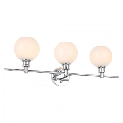 Elegant Wall Sconce - Chrome/Matte Glass (LD2319C)
