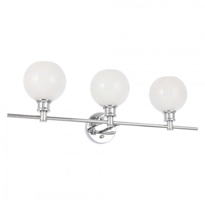 Elegant Wall Sconce - Chrome/Matte Glass (LD2319C)
