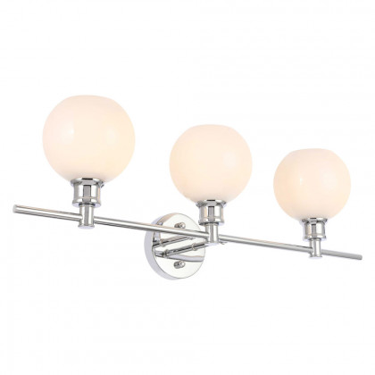 Elegant Wall Sconce - Chrome/Matte Glass (LD2319C)