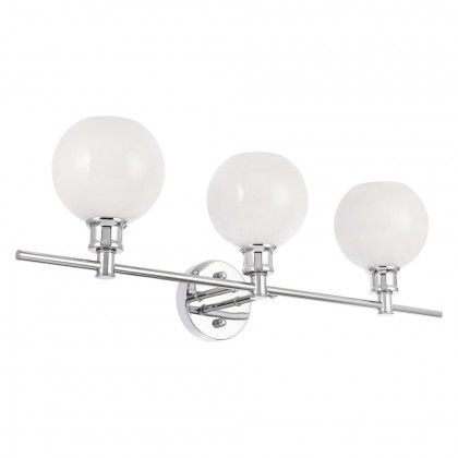 Elegant Wall Sconce - Chrome/Matte Glass (LD2319C)