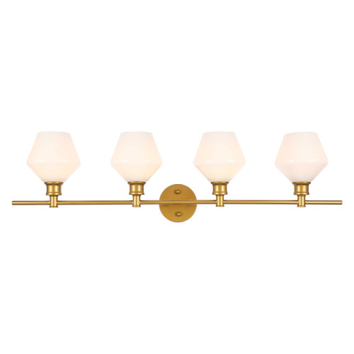 Elegant Wall Sconce - Brass/Matte Glass (LD2321BR)