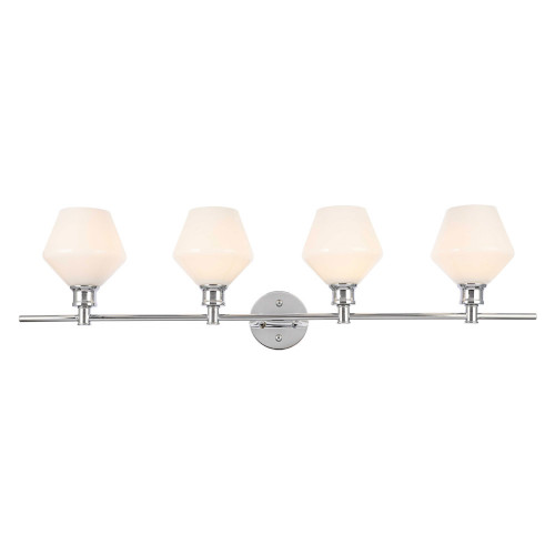 Elegant Wall Sconce - Chrome/Matte Glass (LD2321C)