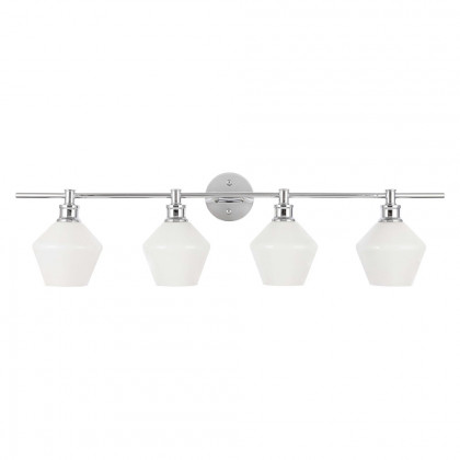 Elegant Wall Sconce - Chrome/Matte Glass (LD2321C)