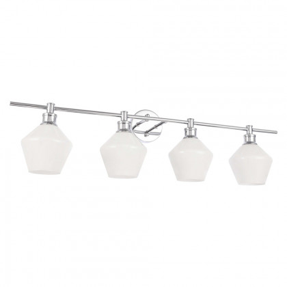 Elegant Wall Sconce - Chrome/Matte Glass (LD2321C)