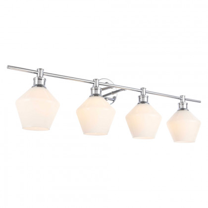 Elegant Wall Sconce - Chrome/Matte Glass (LD2321C)