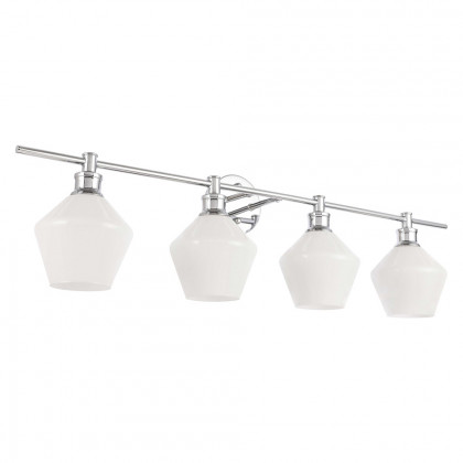 Elegant Wall Sconce - Chrome/Matte Glass (LD2321C)