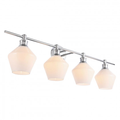 Elegant Wall Sconce - Chrome/Matte Glass (LD2321C)