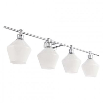 Elegant Wall Sconce - Chrome/Matte Glass (LD2321C)