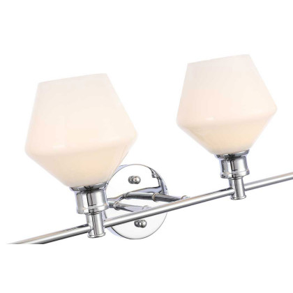 Elegant Wall Sconce - Chrome/Matte Glass (LD2321C)