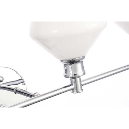 Elegant Wall Sconce - Chrome/Matte Glass (LD2321C)