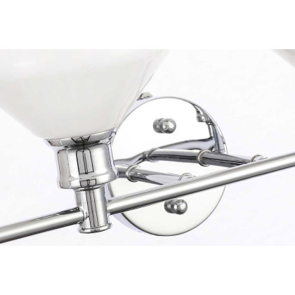 Elegant Wall Sconce - Chrome/Matte Glass (LD2321C)