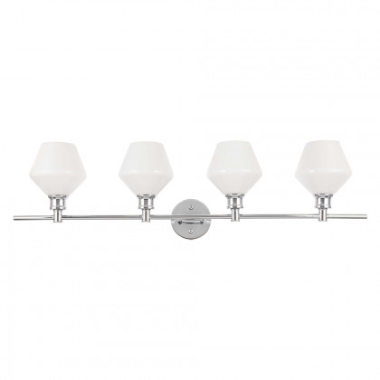 Elegant Wall Sconce - Chrome/Matte Glass (LD2321C)