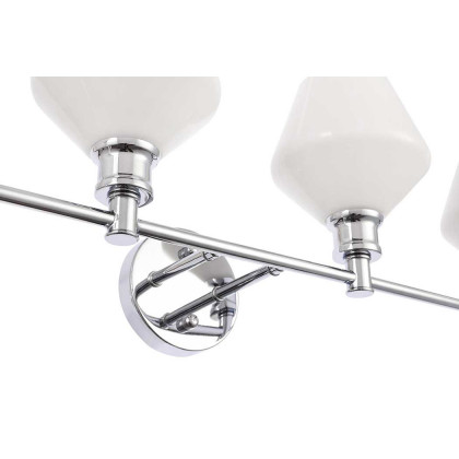 Elegant Wall Sconce - Chrome/Matte Glass (LD2321C)