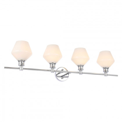 Elegant Wall Sconce - Chrome/Matte Glass (LD2321C)