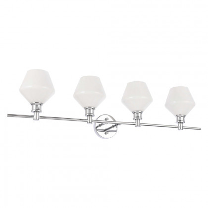 Elegant Wall Sconce - Chrome/Matte Glass (LD2321C)