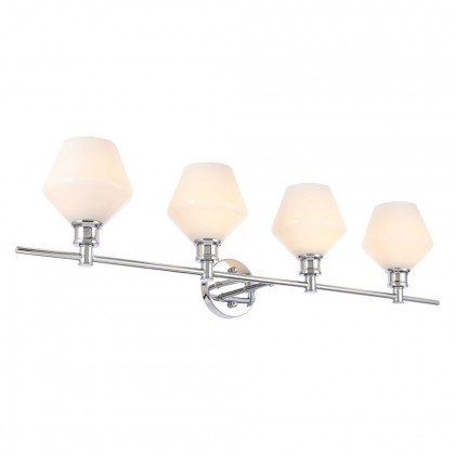 Elegant Wall Sconce - Chrome/Matte Glass (LD2321C)