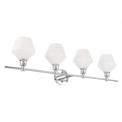 Elegant Wall Sconce - Chrome/Matte Glass (LD2321C)