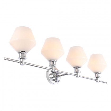 Elegant Wall Sconce - Chrome/Matte Glass (LD2321C)