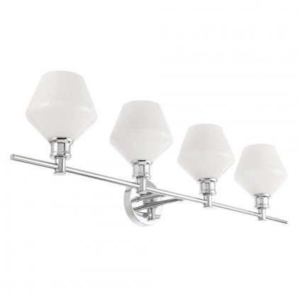 Elegant Wall Sconce - Chrome/Matte Glass (LD2321C)