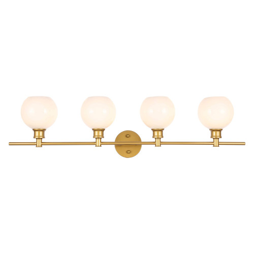 Elegant Wall Sconce - Brass/Matte Glass (LD2323BR)