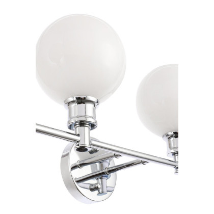 Elegant Wall Sconce - Chrome/Matte Glass (LD2323C)