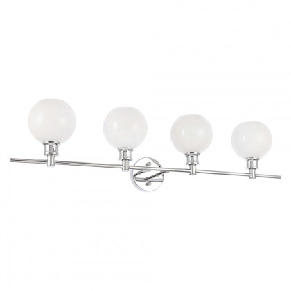 Elegant Wall Sconce - Chrome/Matte Glass (LD2323C)