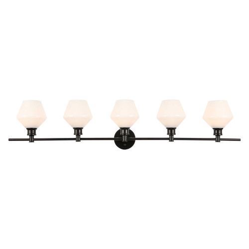 Elegant Wall Sconce - Black/Matte Glass (LD2325BK)
